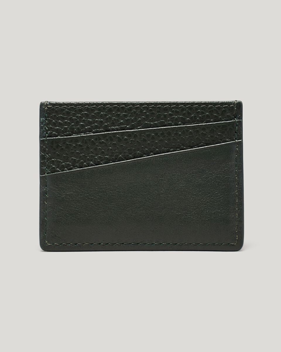Leather Card Holder, Dark Khaki, hi-res
